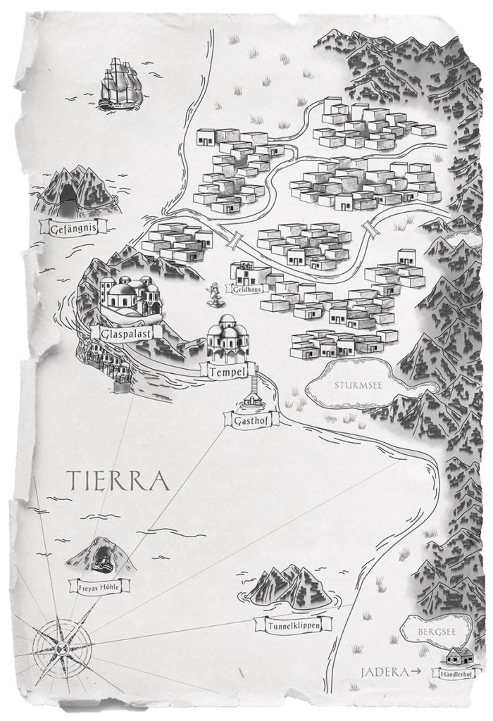 Karte Tierra Mondlilien und Drachenfeuer Reihe