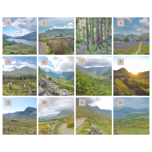 Postkartenkalender Fotouebersicht Schottland West Highland Way