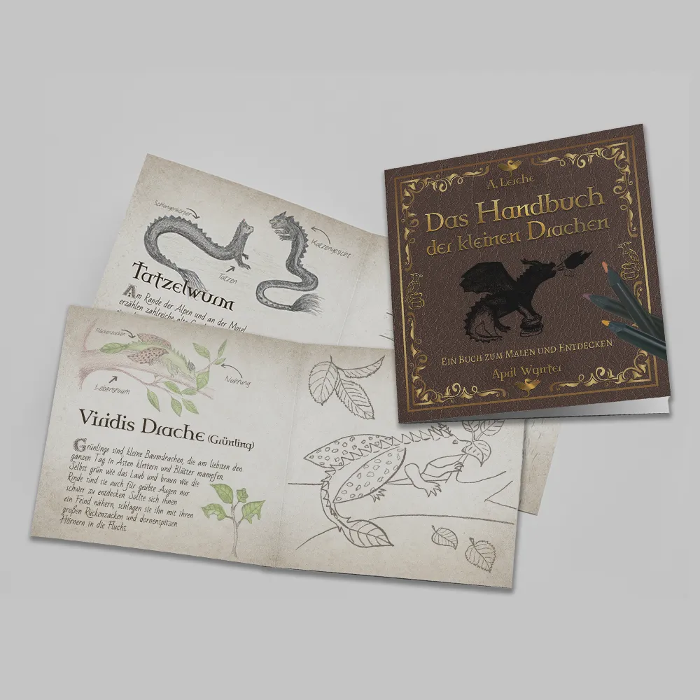 Malbuch Beispielseite Gruenling 2