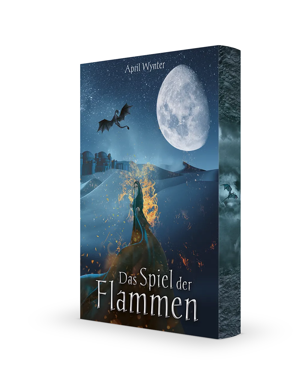 Mockup Das Spiel der Flammen mit Farbschnitt Neuauflage 2026